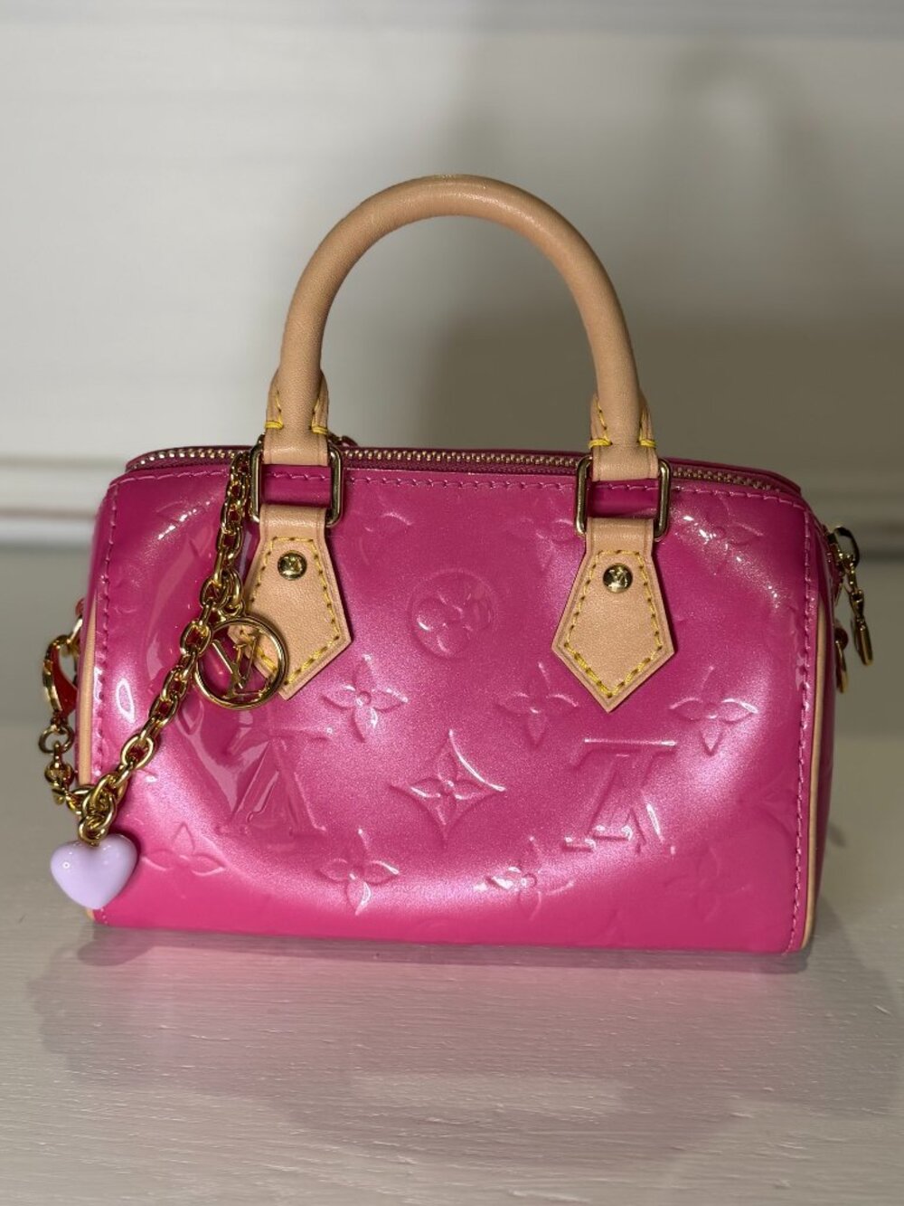 Louis Vuitton Valentine Edition Pink Monogram Nano Speedy